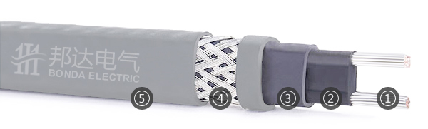 自限温电伴热带结构层 自限温电伴热带结构层