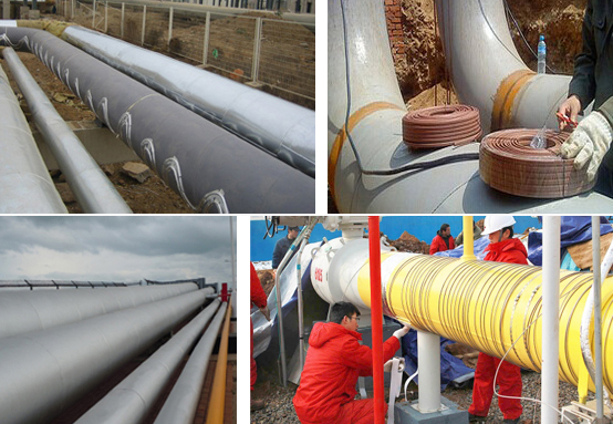石油管道电伴热带保温